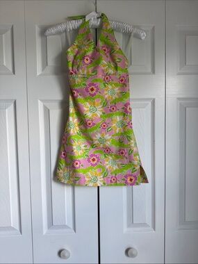 Lilly Pulitzer Girl’s Size 10 Halter Dress. Floral Gator Print.